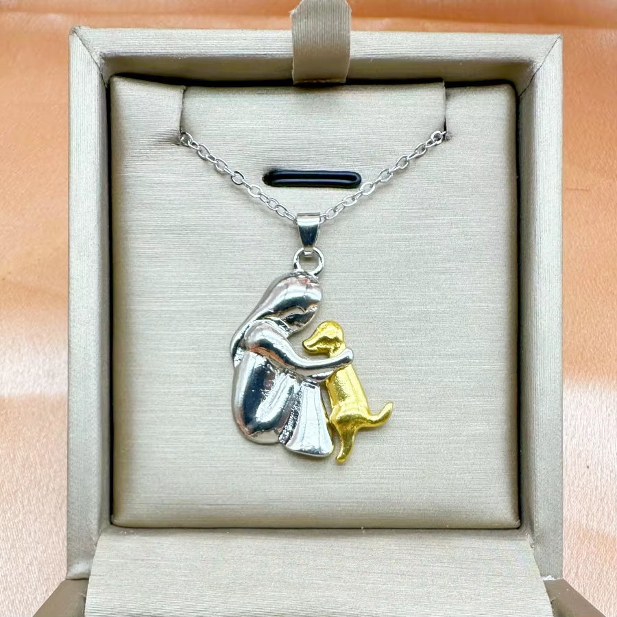 Elegant and Artistic Women's Puppy Necklace - Ideal Jewelry Gift for Parties and Anniversaries